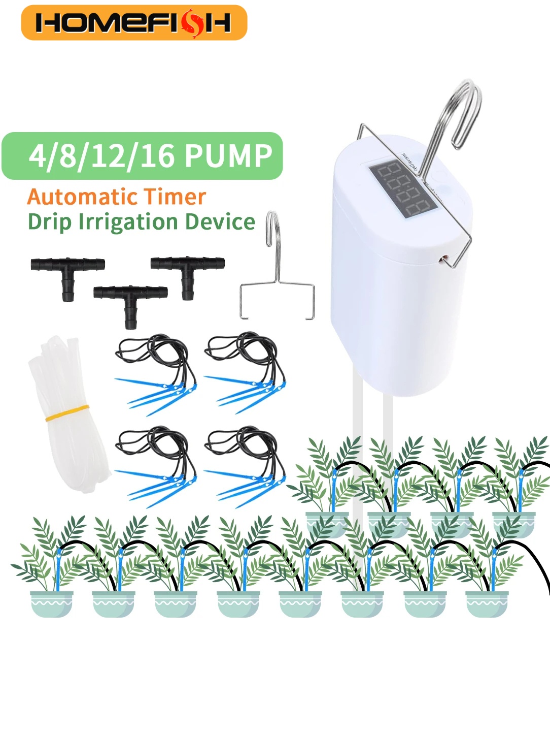 Gardening Tools Kit For Home Garden - Homefish bomba de rega automática de