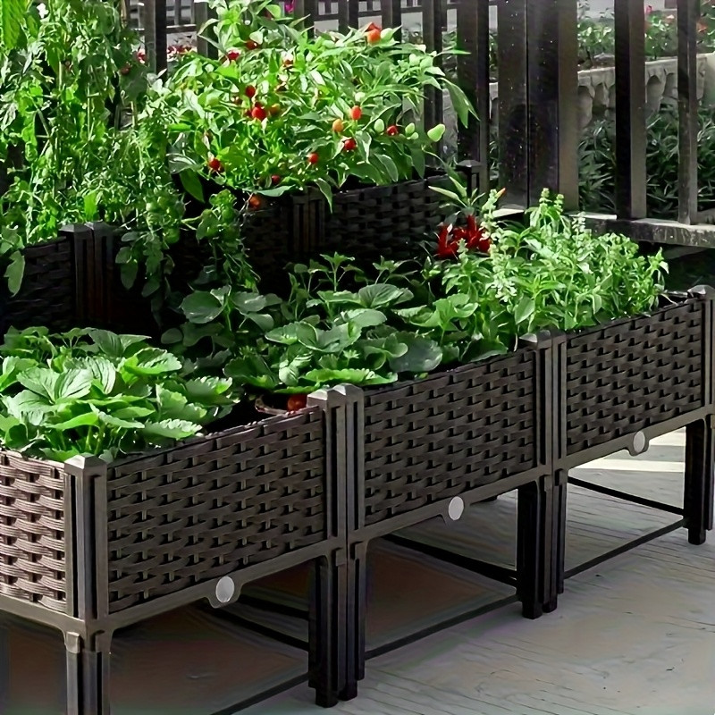 Self-Watering Planter - Canteiro Elevado para Jardim, Caixa de