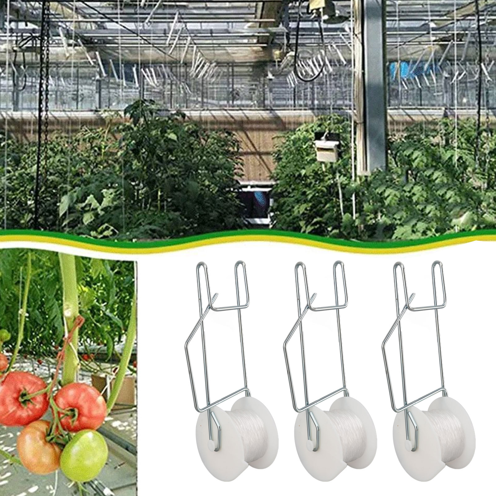 Essential Gardening Tools - 6-50 unidades Ganchos de Suporte para