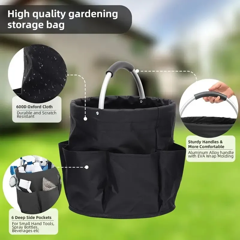 Gardening Tools Basket - Cesta de Piquenique Portátil e Dobrável,