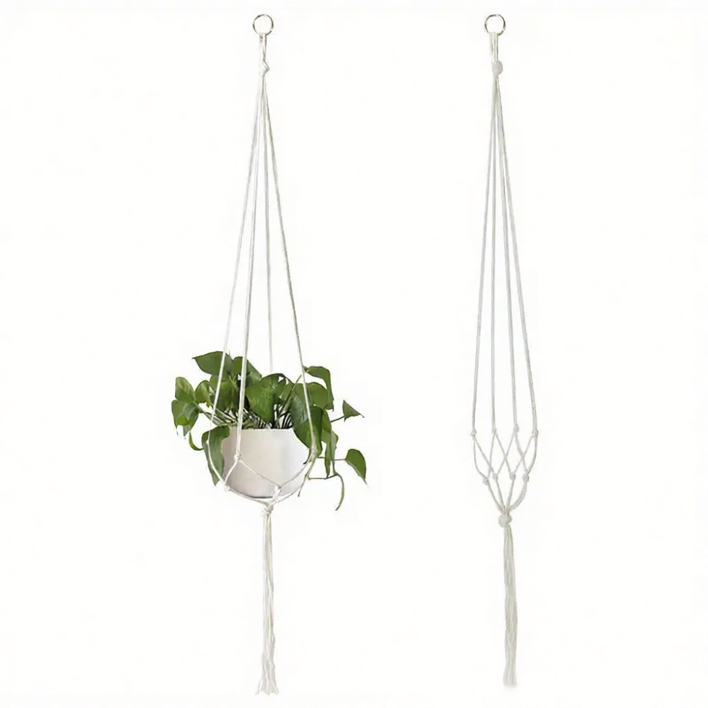 Cesto de macramê boêmio feito  - Gardening Tools Basket avaliação e preço