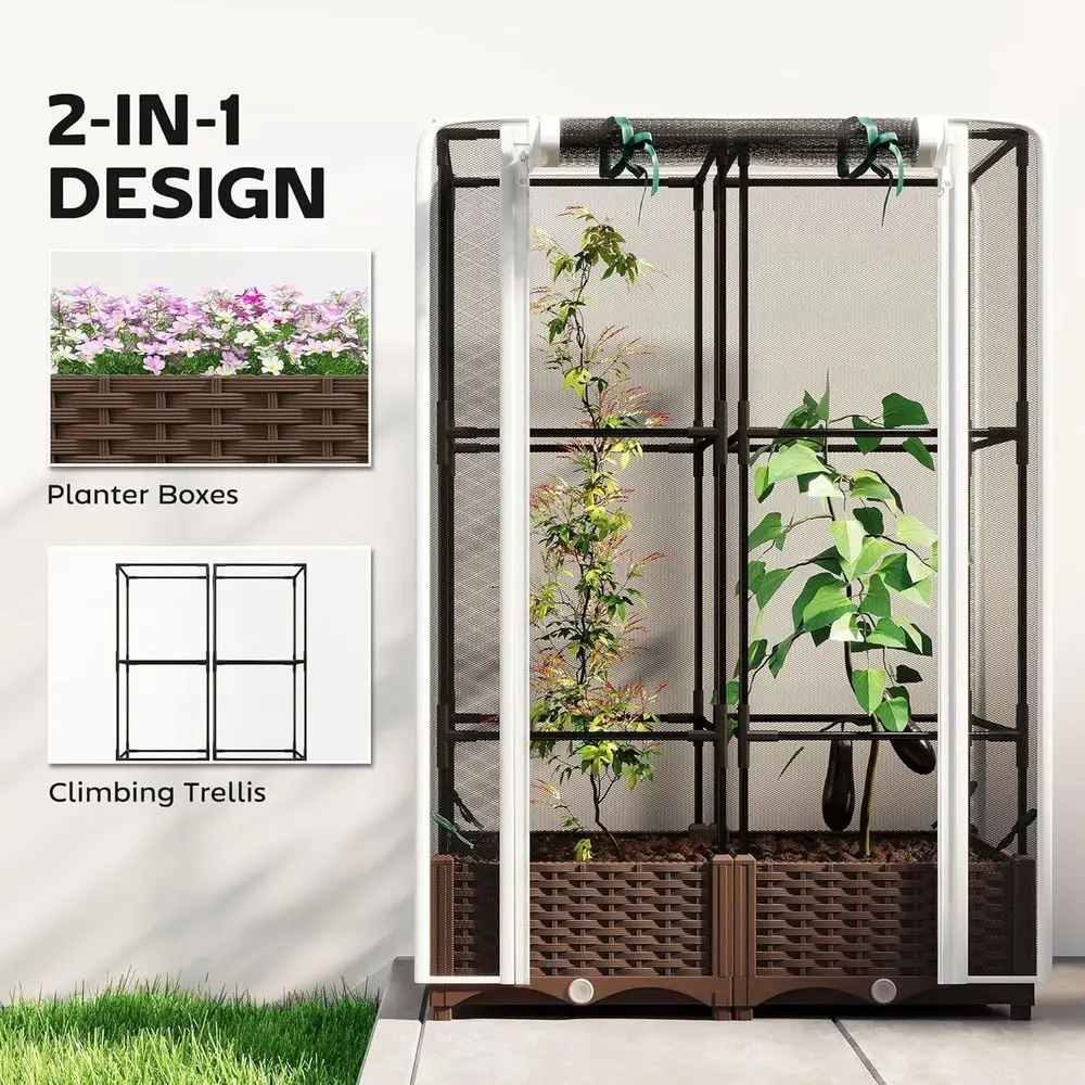 Canteiro Elevado com Treliça,  - Self-Watering Planter avaliação e preço