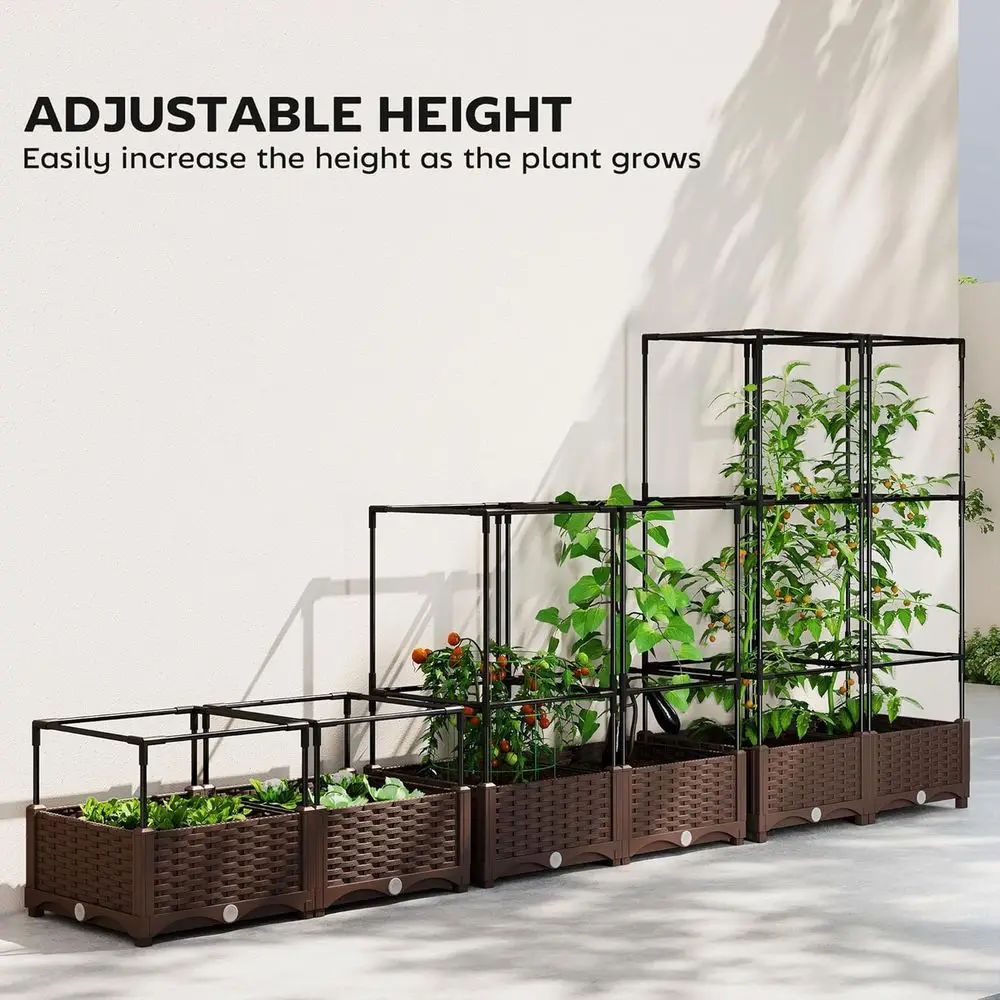 Canteiro Elevado com Treliça,  - Self-Watering Planter avaliação e preço