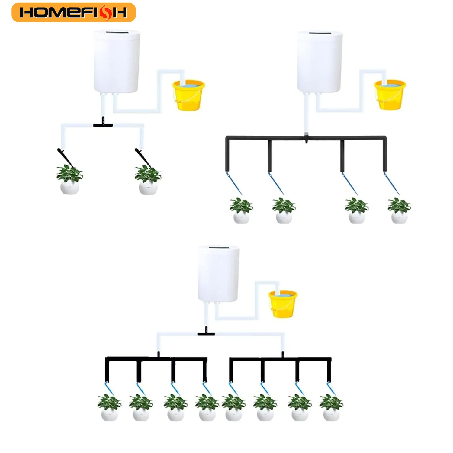 Homefish bomba de rega automát - Gardening Tools Kit For Home Garden avaliação e preço