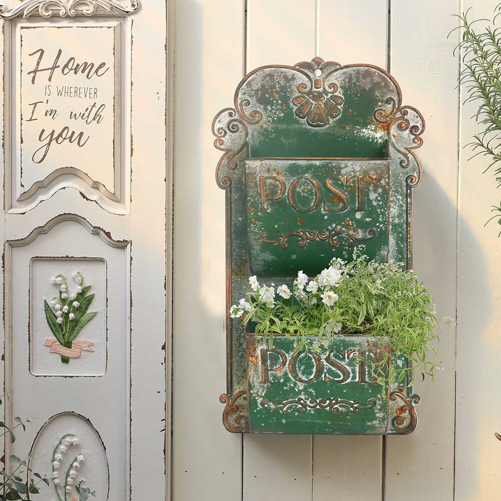 Cesto de Parede Rústico em Fer - Gardening Tools Basket avaliação e preço