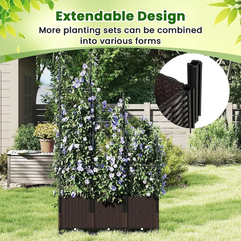 Canteiro Elevado 87 com Treliç - Self-Watering Planter avaliação e preço