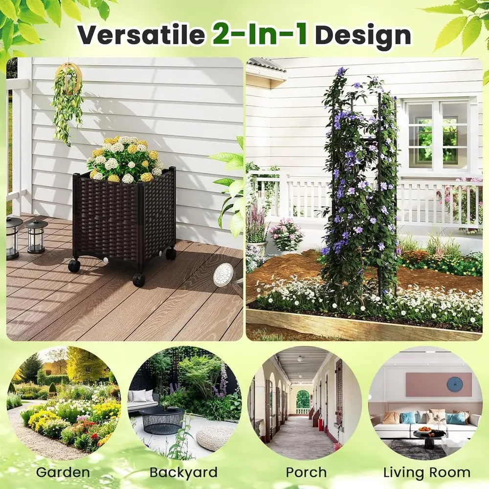 Canteiro Elevado 87 com Treliç - Self-Watering Planter avaliação e preço