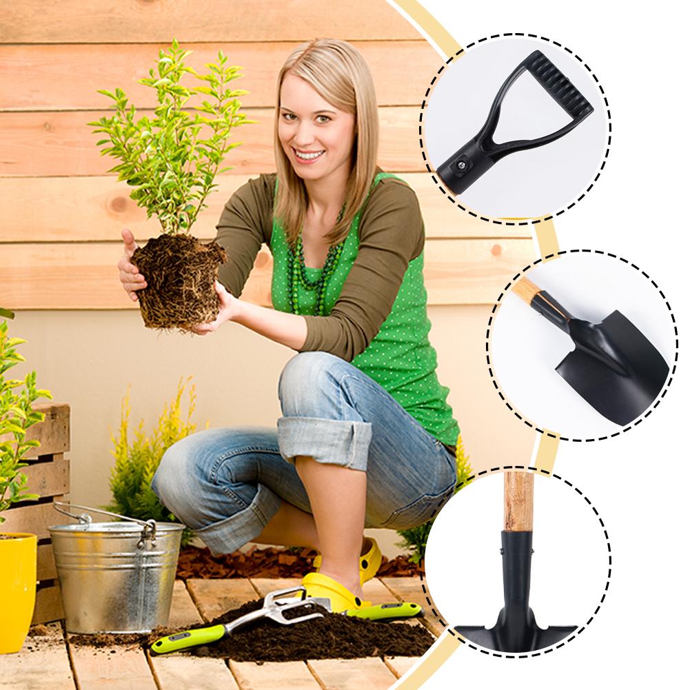 Pá de Jardim de 36cm com Cabo  - Gardening Tools Kit For Kids avaliação e preço
