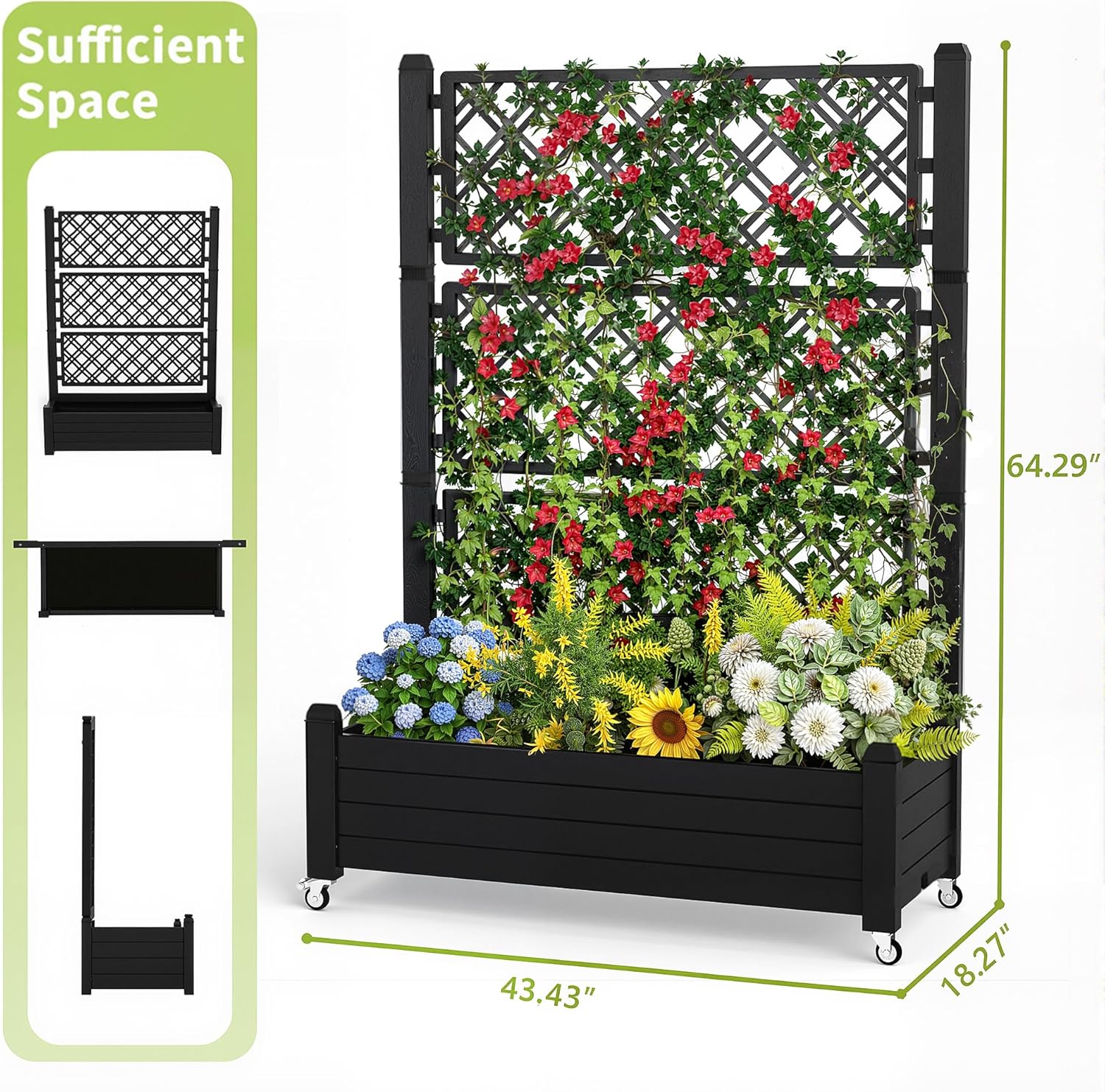 Canteiro Elevado com Treliça,  - Self-Watering Planter avaliação e preço