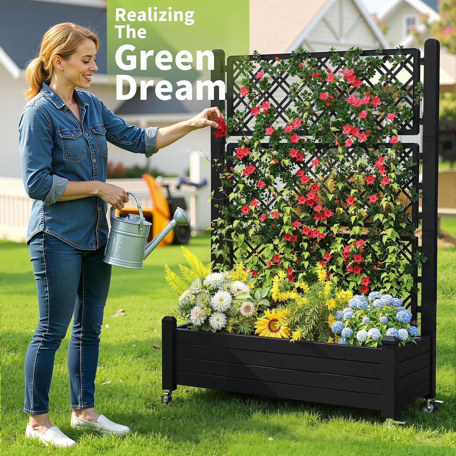 Canteiro Elevado com Treliça,  - Self-Watering Planter avaliação e preço