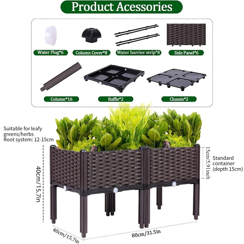 Canteiro Elevado para Jardim,  - Self-Watering Planter avaliação e preço
