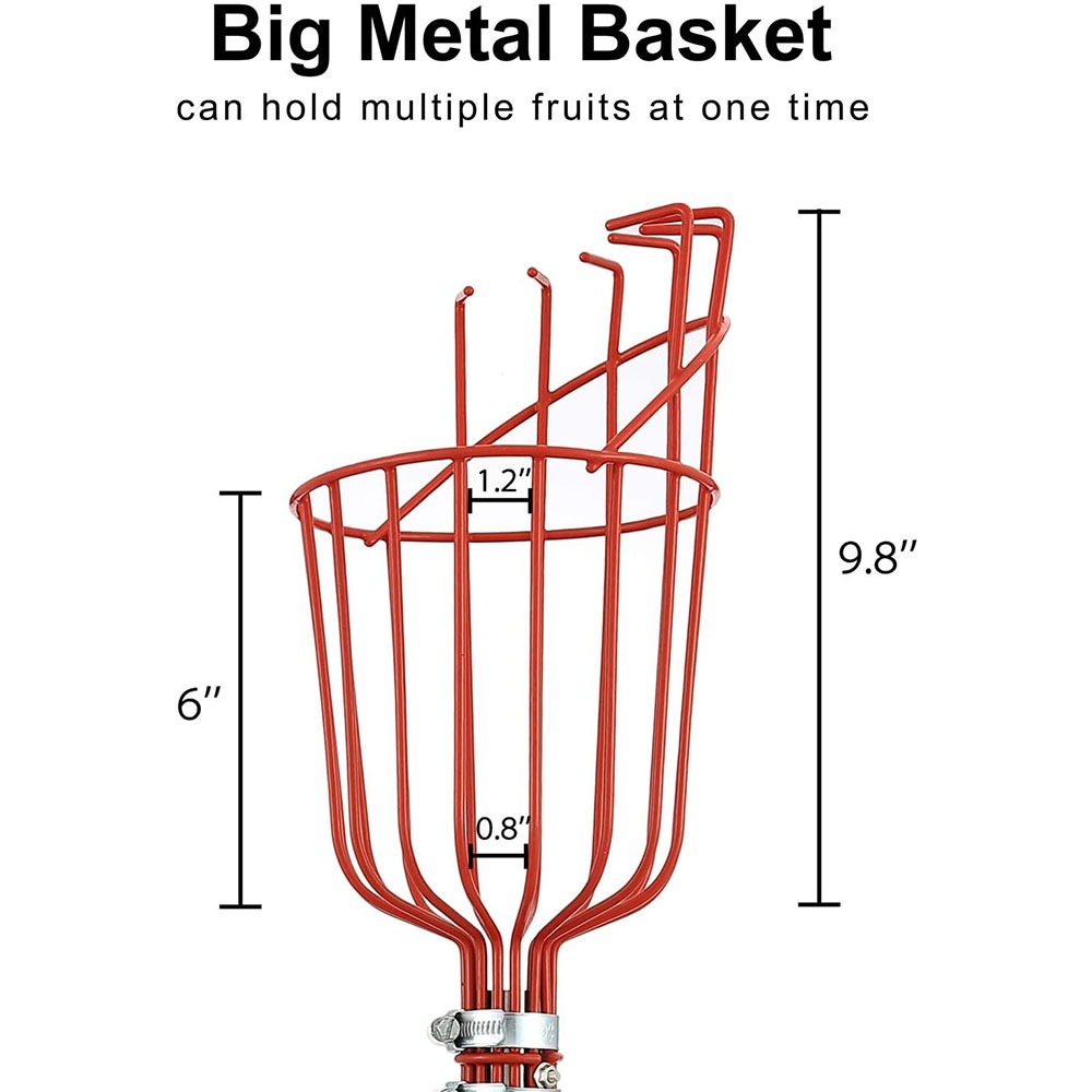 Apanhador de Frutas de 260cm,  - Gardening Tools Basket avaliação e preço